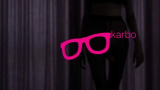 Submissive blonde schoolgirl is about to get dominated and fucked with a strap- on, on the couch