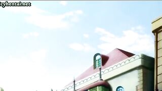 Hot anime lady with big tits