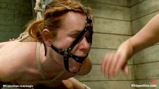 Ginger lesbian anal fucked in bondage (Claire Robbins, Maitresse Madeline, Slave Claire)