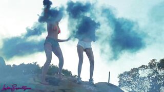 LESBIAN SEXUALITY - Busty Blonde Kenna James And Natalia Nix Strap On Fuck (Brand New)