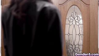 Kenna and Aiden share trans beauty Ariel and Jade in orgy (Aiden Ashley, Kenna James)
