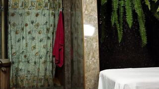 First time cute masseuse massages hot teen Lika