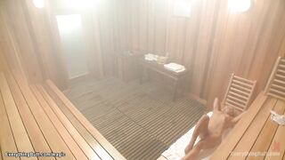 Lesbians have anal adventure in sauna (Krissy Lynn, Holly Hanna, Nickey Huntsman)