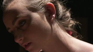 Massage Rooms Flexible blonde Russian babe is fucked by plump bum lesbian