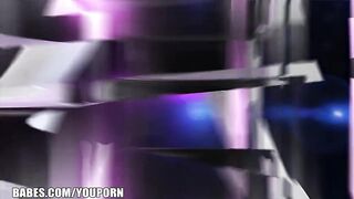Celeste is pinned down for a passionate girl on girl oral session