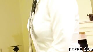 Party ends with clothed fucking