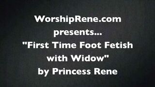 Slavegirl worship Rene's feet
