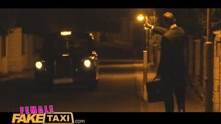 FemaleFakeTaxi Outdoor pussy licking and fingering with tattooed emo chicks