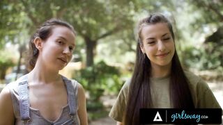 Voyeur Girls Fuck In Front Of Handywoman