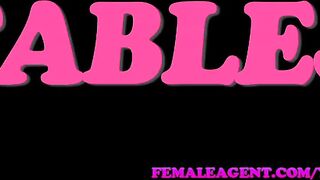 FemaleAgent Sexy agents friend swaps lesbian pleasure for work