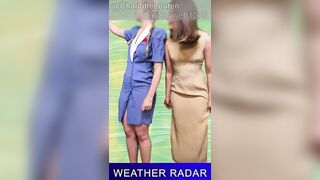 WEATHER LADY GETS HER CLOTHES OFF - ENF