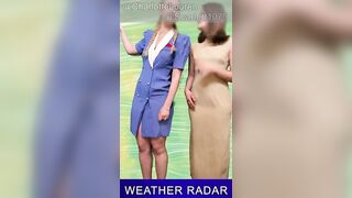 WEATHER LADY GETS HER CLOTHES OFF - ENF