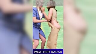 WEATHER LADY GETS HER CLOTHES OFF - ENF