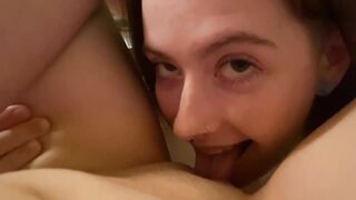 Girlfriend loves when I squirt in their mouth POV