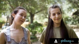 GIRLSWAY Horny Couple Fuck Next To The Plumber (Spencer Bradley, Samantha Reigns)