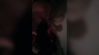 two wet pussys fuck one hard throbbing cock