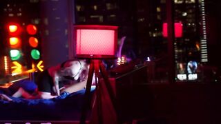 GENDERFLUXXX - Inked lez queer strapon fucks and fingers smallboobs GF