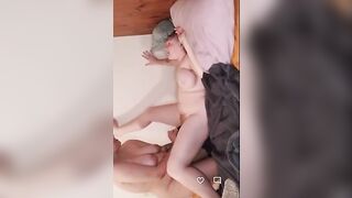 Slut rides daddy with a vibrator after a long day from work
