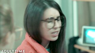 ADULT TIME - Nerdy Lesbian Cadence Lux Creates Sex Companion For Threesome With BFF! FULL SCENE