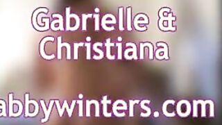 Gabrielle & Christiana lesbians in glasses 3 of 3