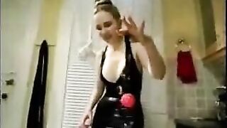 Young girl fucked by bitch lesbian