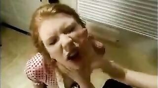 Young girl fucked by bitch lesbian