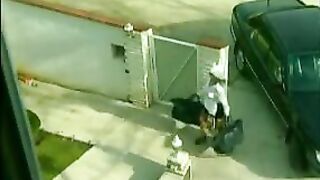 Maid sneaks on lesbians