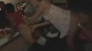 Amateur Lesbians at a Party