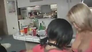Amateur Lesbians at a Party