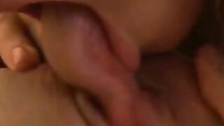 First Time Lesbian Sex - Tongue-Fucking a Vagina!