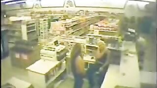 Hot lesbians on security cam