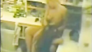 Hot lesbians on security cam