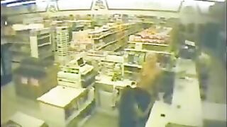 Hot lesbians on security cam