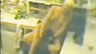 Hot lesbians on security cam