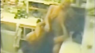 Hot lesbians on security cam