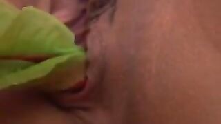 Lesbians Stuffing Panties Inside their Vagina