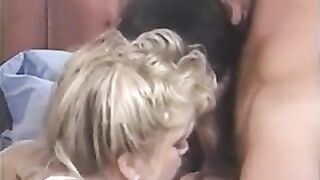 hard threesome with wife and GF