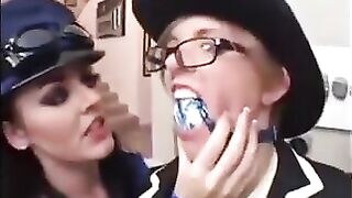 Mistress Sophie Dee Punishes Slut! Squirting Dildo Strapon