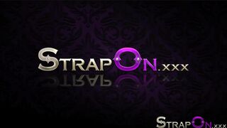 StrapOn Gina Devine and Tracy Lindsay making love with sex t