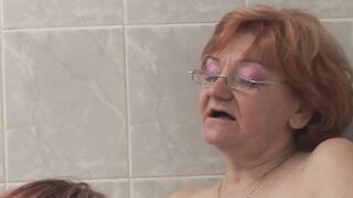 Femdom Fetish - Fat old grannies have lesbian toy sex