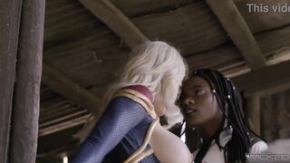 Wicked - Captain Marvel Makes Her Alter Dimension Black Self Squirt Hard FULL SCENE