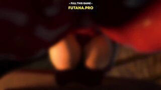 Black magic made a Dickgirl MILF for a horny girl - 3D Futa Anal Sex and Creampie, Helloween Porn