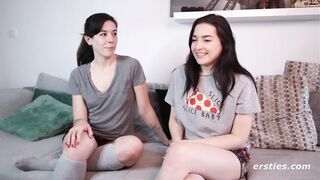 Ersties: Amateur Babes Taste Each Other's Hairy Pussy