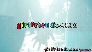 Girlfriends fill the room with scent of wet pussy getting ready for a party