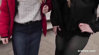 Ersties: Students with skirts have fun in the seminar room