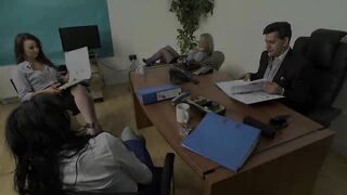 Tiffany James and Stacey Lacey group fuck with two cocks