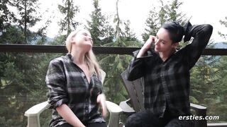 Ersties: Lesbian Couple Enjoy Far Away Sex