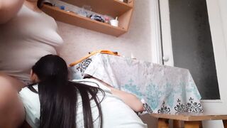 I spit and she licks - Lesbian-candys