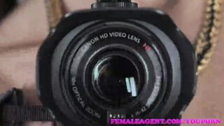 FemaleAgent Soaking wet squirting threesome