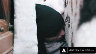 MODERN-DAY SINS - Kendra James Disciplines Teen Thief With WILD LESBIAN SEX!